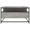 vidaXL Coffee Table Grey Sonoma 80x80x45 cm Engineered Wood