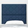 vidaXL Headboard with LED Strip Lights Adjustable Blue 100 cm Fabric