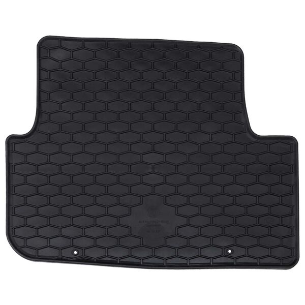 vidaXL Car Mat 4 pcs Black Rubber