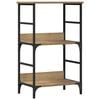 vidaXL Book Cabinet Artisan Oak 50x33x82 cm Engineered Wood