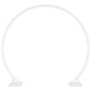 vidaXL Double Wedding Arch White 220 x 45 x 200 cm Steel