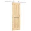 vidaXL Sliding Door with Hardware Set 70x210 cm Solid Wood Pine