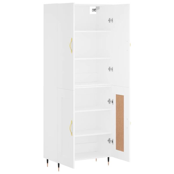 vidaXL Highboard White 69.5x34x180 cm Engineered Wood