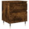 vidaXL Bedside Cabinets 2 pcs Smoked Oak 40x35x50 cm Engineered Wood