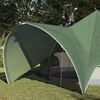 vidaXL Teepee Tent with Roof Green and Grey 415 x 415 x 247 cm