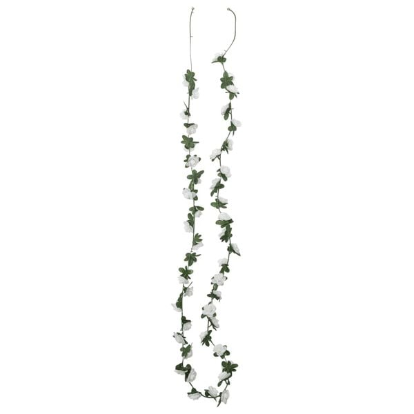 vidaXL Flower Garlands 6 pcs White 240 cm