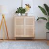 vidaXL Louvred doors 4 pcs Natural 39.5 x 39.4 cm Solid Pine Wood