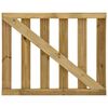 vidaXL Garden Slats Gate Impregnated Pinewood 100x80 cm
