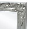 vidaXL Wall Mirror Baroque Style 140x50 cm Silver