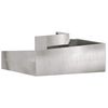 vidaXL Garden Planter Silver 100 x 100 x 50 cm Stainless Steel