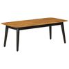 vidaXL Coffee Table 110x50x40 cm Solid Wood Mango and Iron