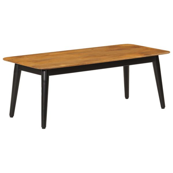 vidaXL Coffee Table 110x50x40 cm Solid Wood Mango and Iron