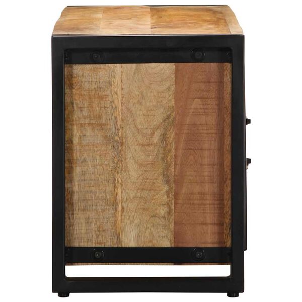 vidaXL TV Cabinet 100x30x40 cm Solid Rough Wood Mango