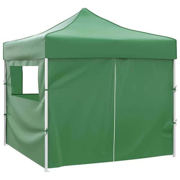 vidaXL Party Tent Folding Green 291 x 291 x 315 cm Oxford Fabric