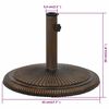 vidaXL Umbrella Base Bronze 45x45x30 cm Cast Iron