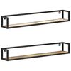 vidaXL Wall Shelves 2 pcs 120 cm Solid Reclaimed Wood