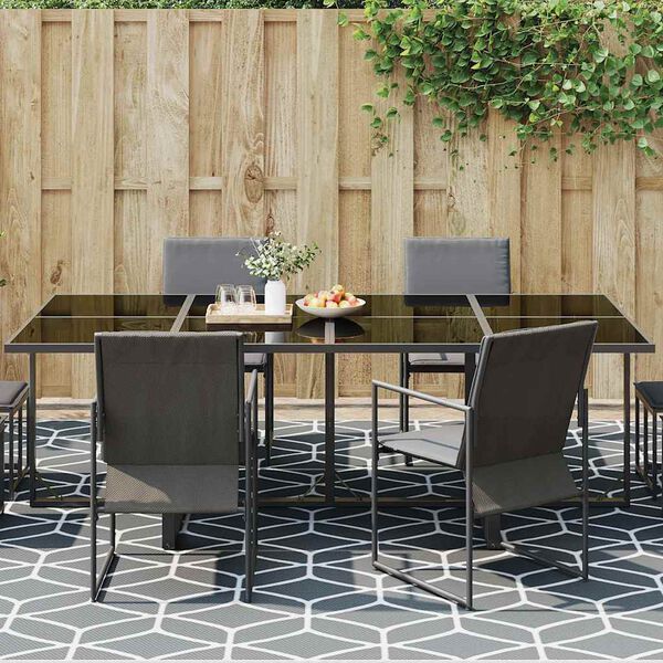 vidaXL Outdoor Rug ARAKIL Grey and white 300 x 400 cm PP