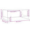 vidaXL Coffee Table Sonoma Oak 90x50x36.5 cm Engineered Wood