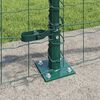 vidaXL Fence with Post Green 0.4 x 25 m Steel and PVC