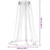 vidaXL Mosquito Net for Umbrella 220 Mesh White Φ330x250 cm
