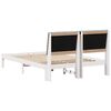 vidaXL Bed Frame Light Grey 140 x 190 cm Solid Pine Wood
