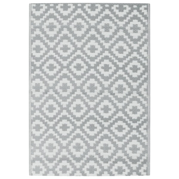 vidaXL Outdoor Carpet ARAKIL Grey 140x200 cm PP