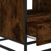 vidaXL Coffee Table Smoked Oak 100x50x45 cm Engineered Wood and Metal