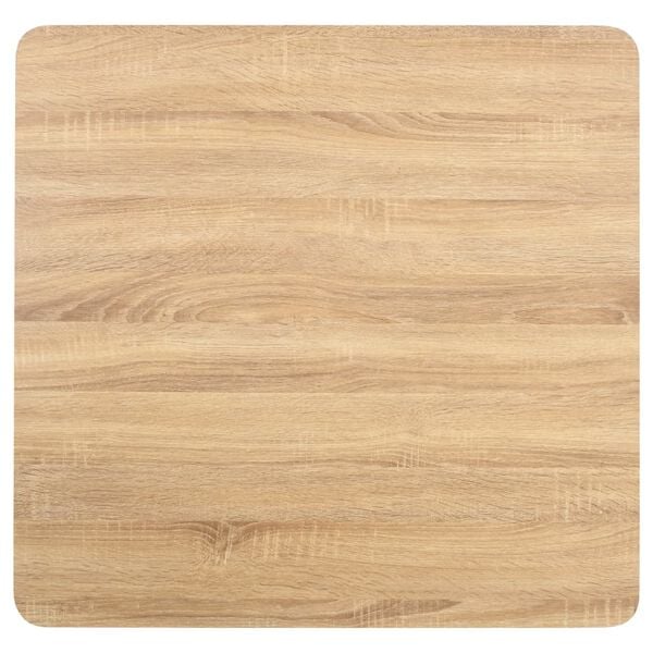 vidaXL Bistro Table Light Brown 80X80 cm MDF