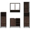 vidaXL 4&nbsp;Piece Bathroom Furniture Set&nbsp;Brown Oak Engineered Wood