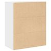 vidaXL Book Cabinet White 60x30x71.5 cm Engineered Wood