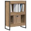vidaXL Book Cabinet Artisian Oak 60 x 30 x 86.5 cm Engineered Wood