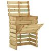 vidaXL Slatted Garden Composter Green 106 x 58 x 110 cm