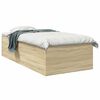 vidaXL Floor Bed Frame Sonoma Oak 80 x 200 cm Engineered Wood