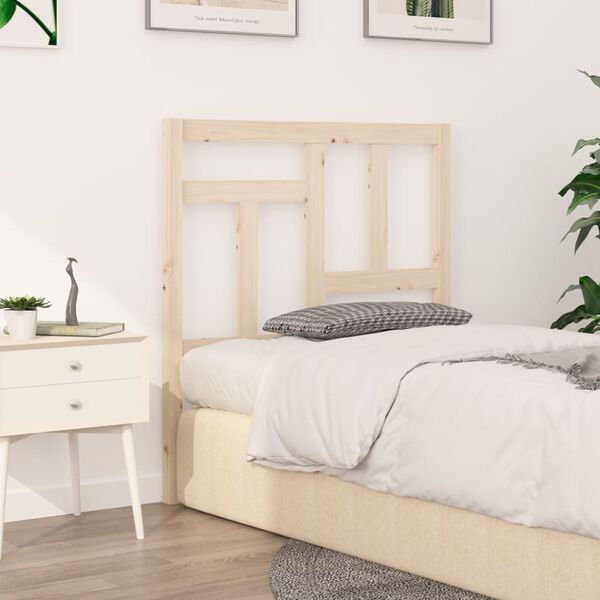 vidaXL Bed Headboard 95.5x4x100 cm Solid Wood Pine