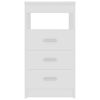 vidaXL Drawer Cabinet White 40x50x76 cm Engineered Wood