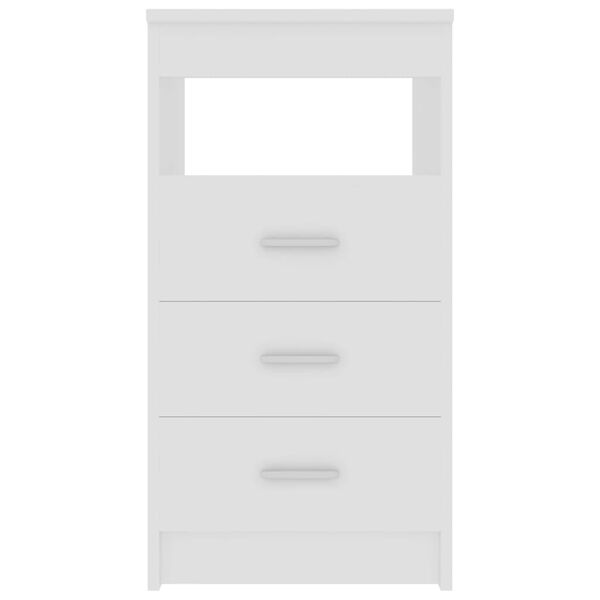 vidaXL Drawer Cabinet White 40x50x76 cm Engineered Wood