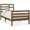 vidaXL Bed Frame without Mattress Honey Brown Solid Wood 90x190 cm Single