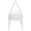 vidaXL High Sleeper Bed without Mattress White 90x200 cm Solid Wood Pine