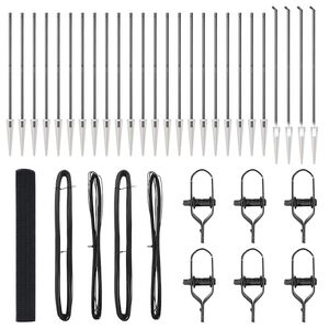 vidaXL Fence Post Grey