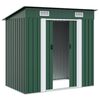 vidaXL Garden Shed Green Metal