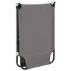 vidaXL Folding Sun Lounger Grey Steel
