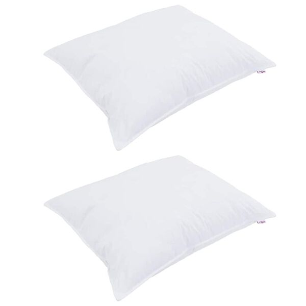 vidaXL Duvet with Pillows with Pillow 3 pcs White Microfiber