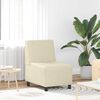 vidaXL Modular Sofa Unit Armless Cream 55 x 74 x 82 cm Faux Leather