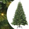 vidaXL Artificial Christmas Tree with 300 LEDs Green 180 cm PE and PVC
