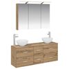 vidaXL Bathroom Furniture Set 4 pcs Artisan Oak