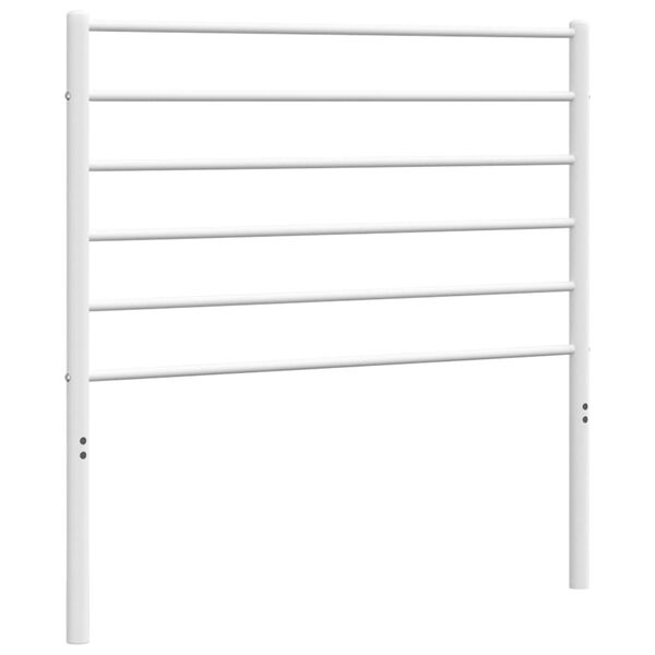 vidaXL Metal Replace Headboard White 100 cm