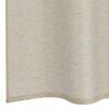 vidaXL Voile Curtain with Curtains 2 pcs Sand 140 x 140 cm Polyester