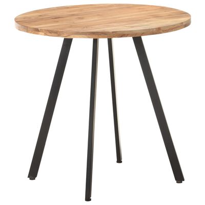 vidaXL Dining Table 80 cm Solid Acacia Wood