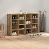 vidaXL Shoe Cabinet Artisan Oak 103 x 30 x 67 cm Engineered Wood