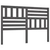 vidaXL Bed Headboard Grey 166x4x100 cm Solid Wood Pine